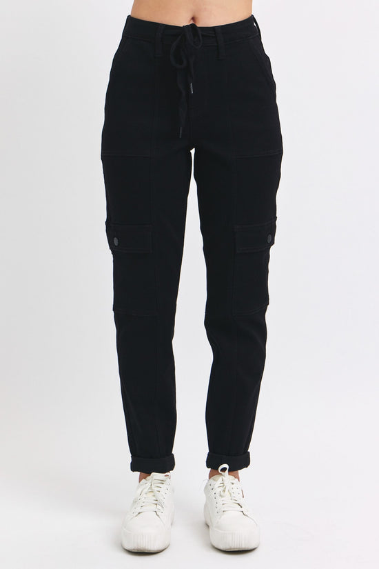 Judy Blue HW Cargo Cuffed Jogger