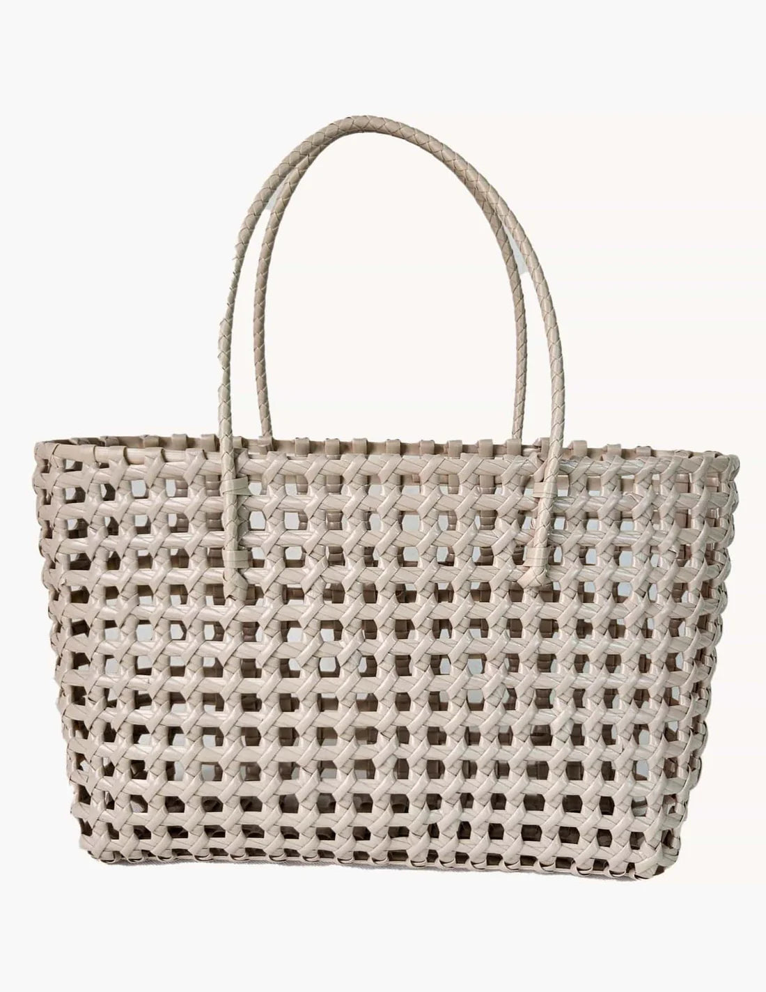 Elysa See Through Hand Woven Eco Plastic Tote Bag