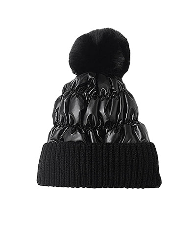 Metallic Puffer Beanies *FINAL SALE*