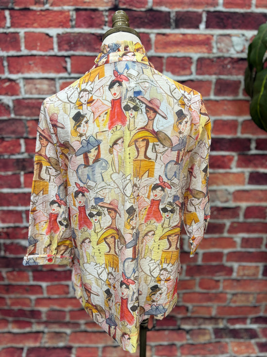 Artistic Muse Button-Down Top