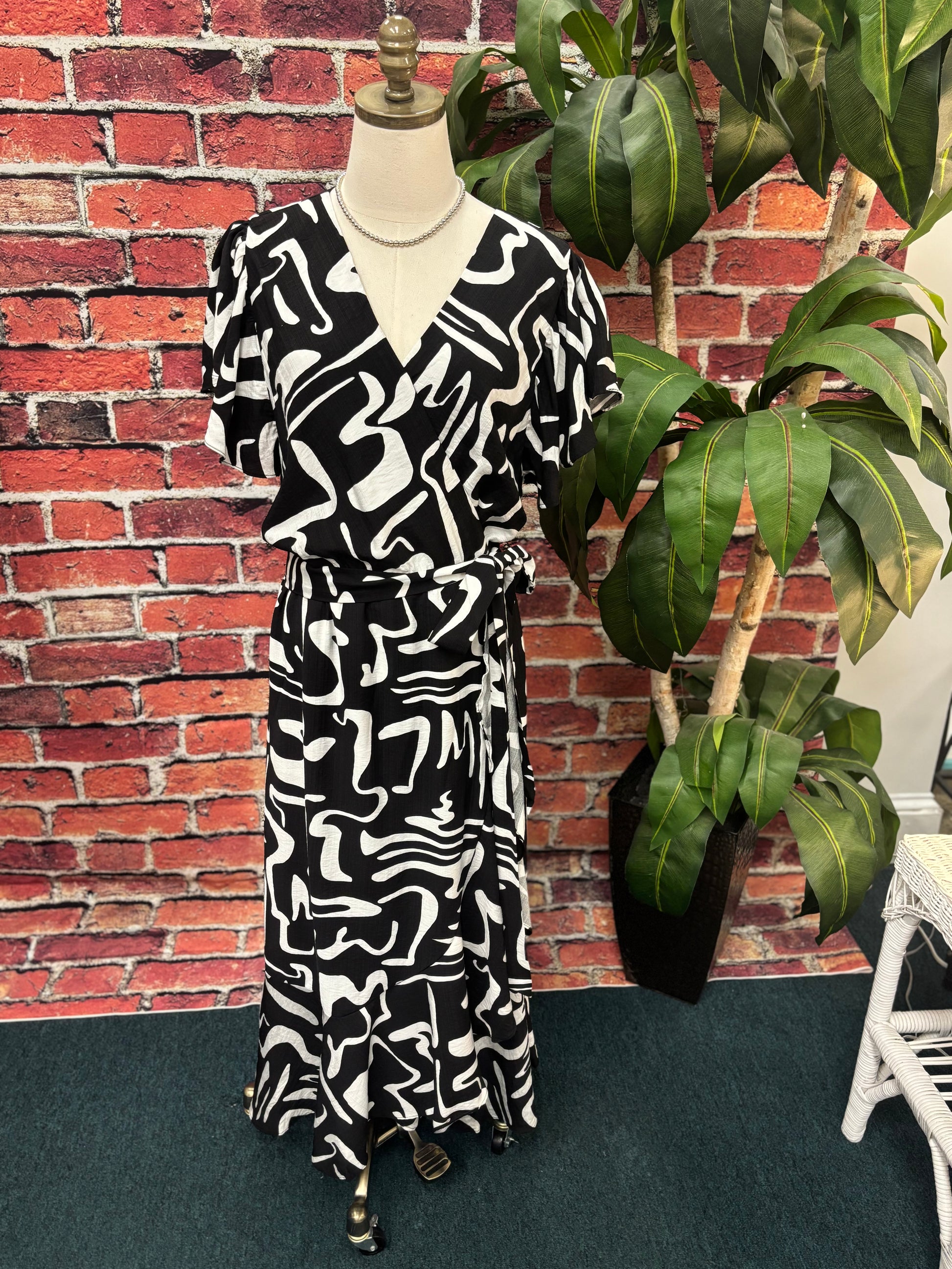 Midnight Muse Wrap Maxi Dress
