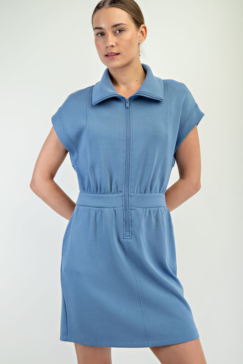 Modal Mini Dress *Final Sale* Paradise Blue / Xs Modal Mini Dress *Final Sale* Paradise Blue / Xs