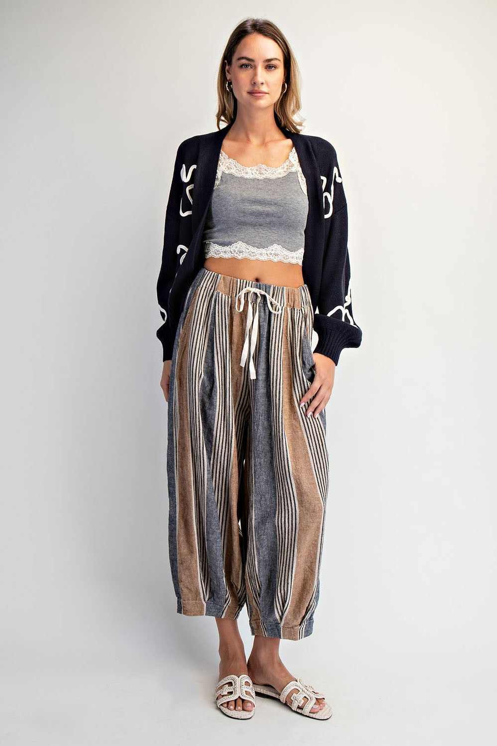 Linen Balloon Pants
