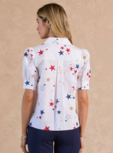 Load image into Gallery viewer, Star Printed Short Sleeve Blouse
