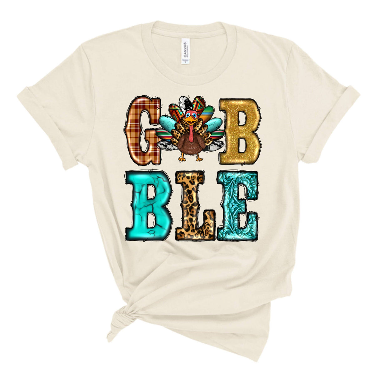 Turkey Gobble Rhinestone Graphic Tee