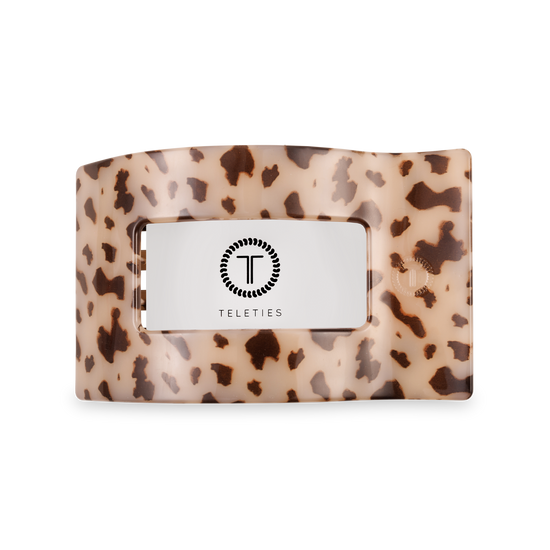 Flat Rectangle Hair Clip | Medium | Blonde Tortoise