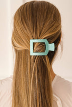 Load image into Gallery viewer, Square Flat Hair Clip | Small | Totally Turquoise

