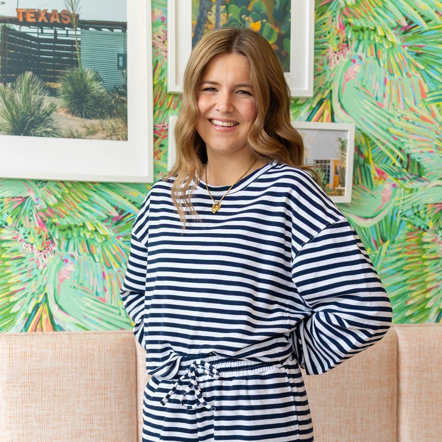 Lulu Mac Stripe Long Sleeve Top