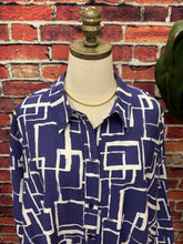 Load image into Gallery viewer, Modern Lines Button-Up Blouse
