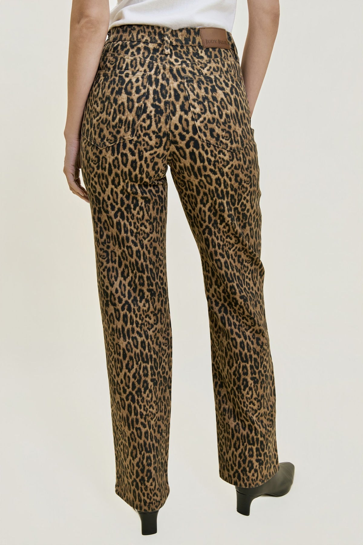Judy Blue Kimberly HW TC Leopard Classic Straight