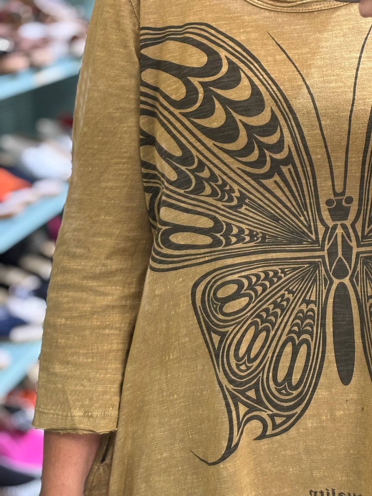 Vintage Butterfly Maxi Dress