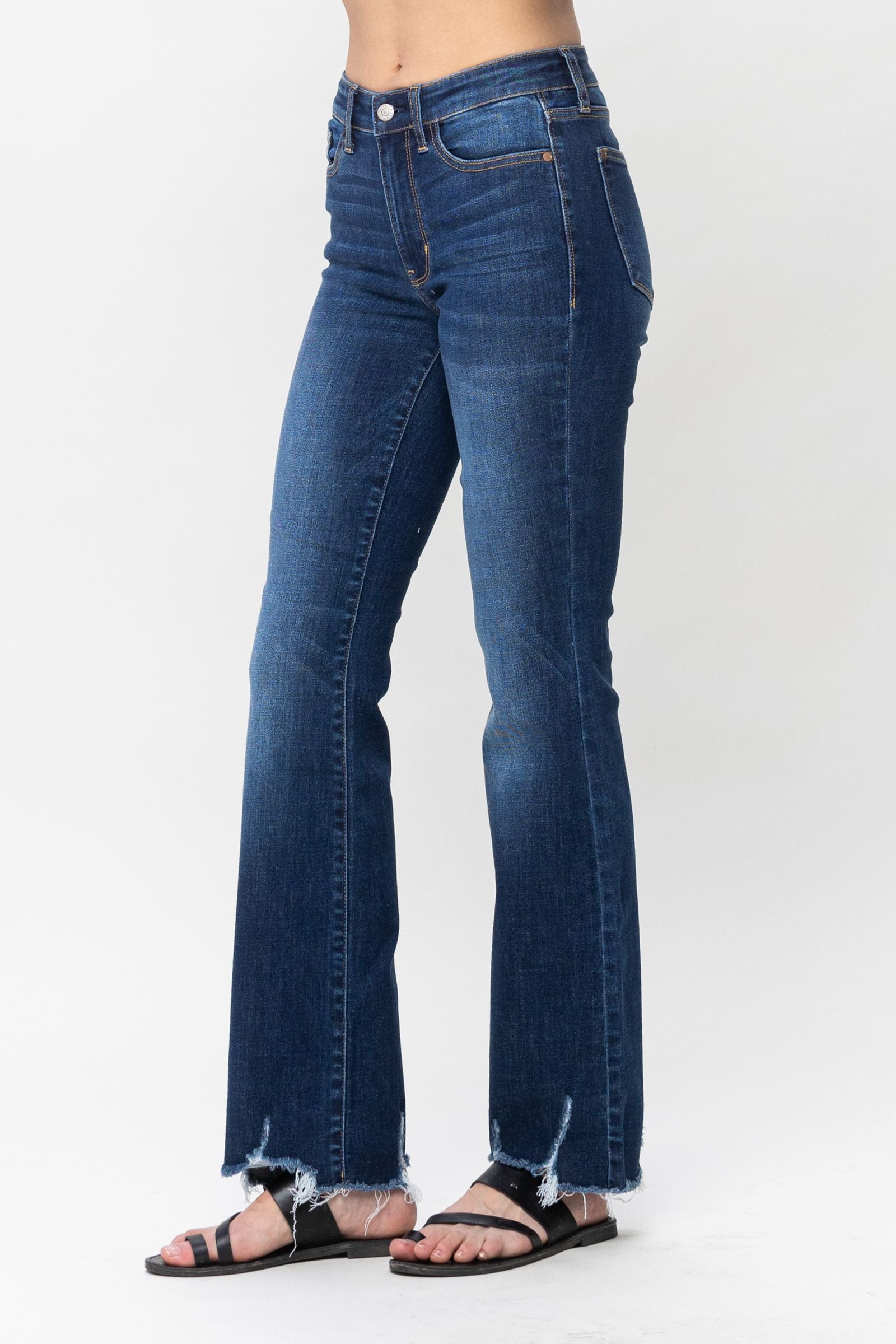 Judy Blue Mid-Rise Non Distressed Hem Bootcut *FINAL SALE*