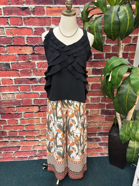 Midnight Ruffle Charm Tank