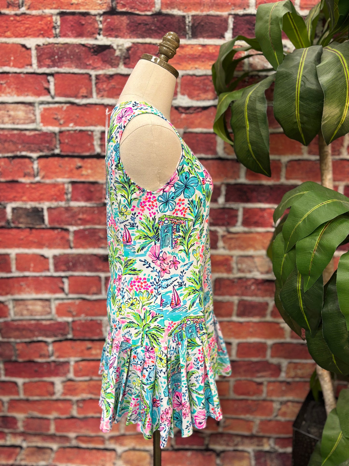 Coastal Cabana Swing Dress