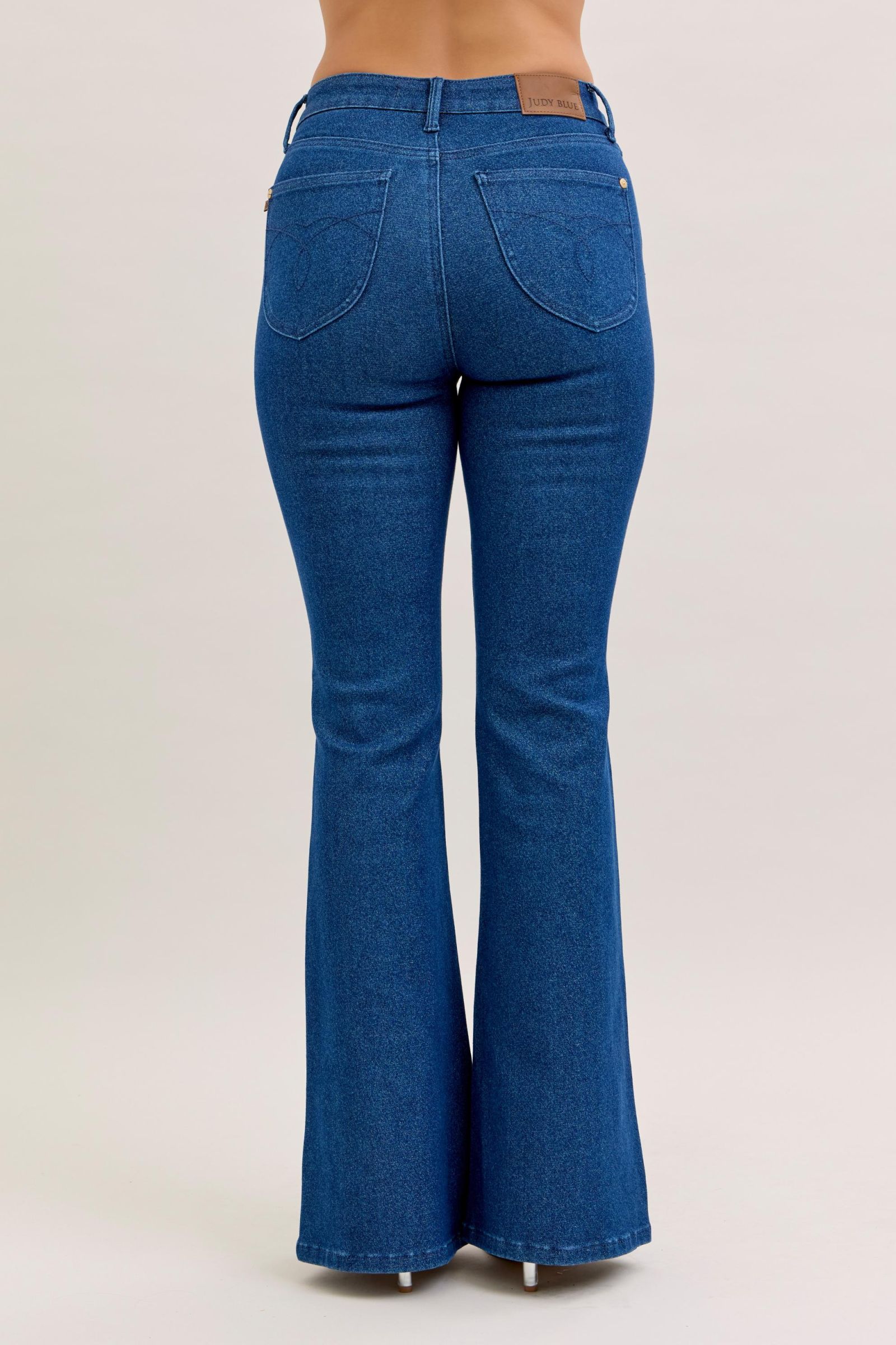 Judy Blue HW Sparkle Flare (Glitter Denim)