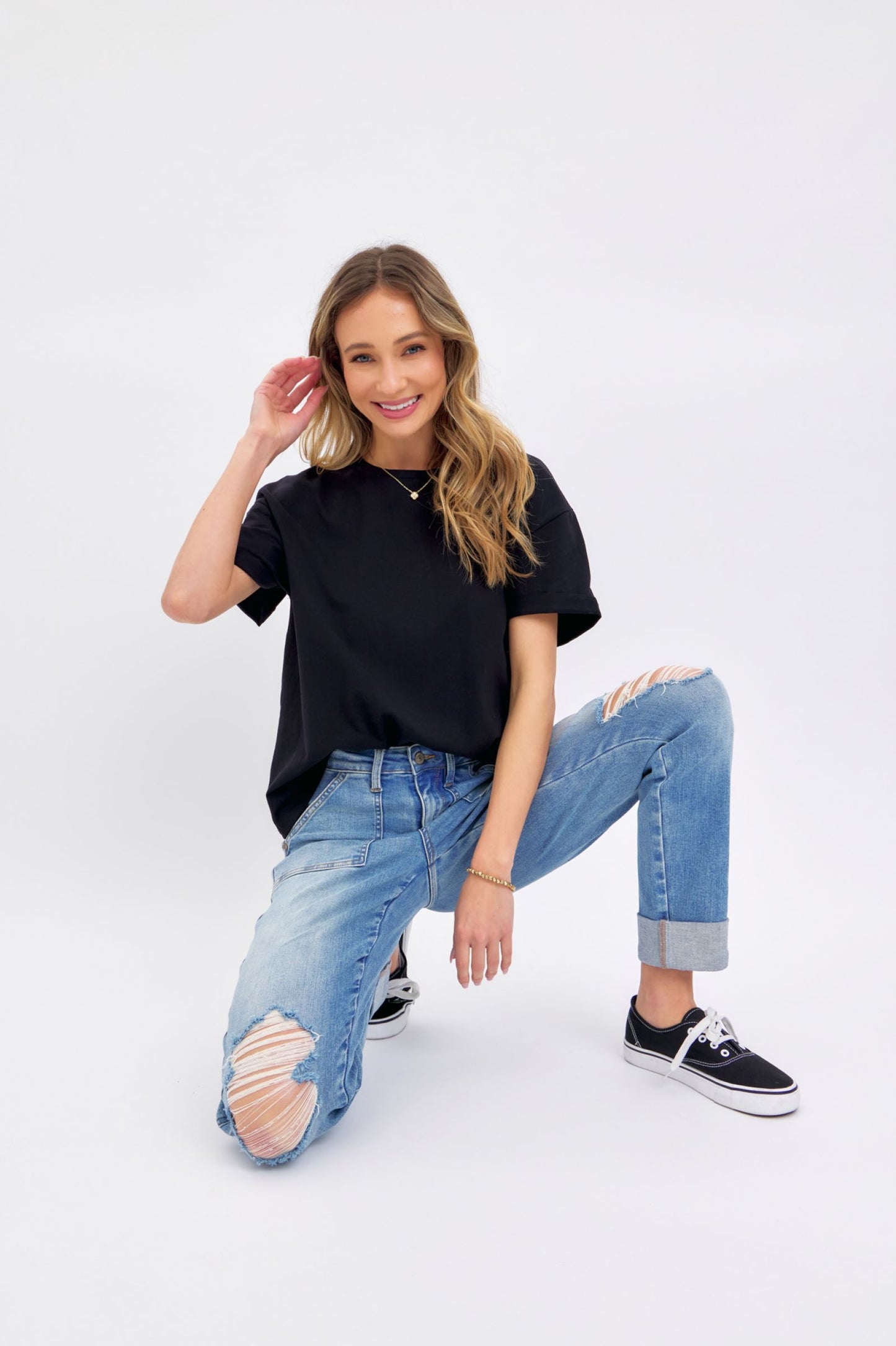 Judy Blue High Waist Pocket & Destroy Boyfriend