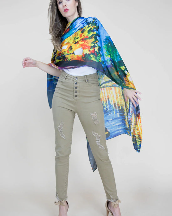 Silky Feel Thin Scarf