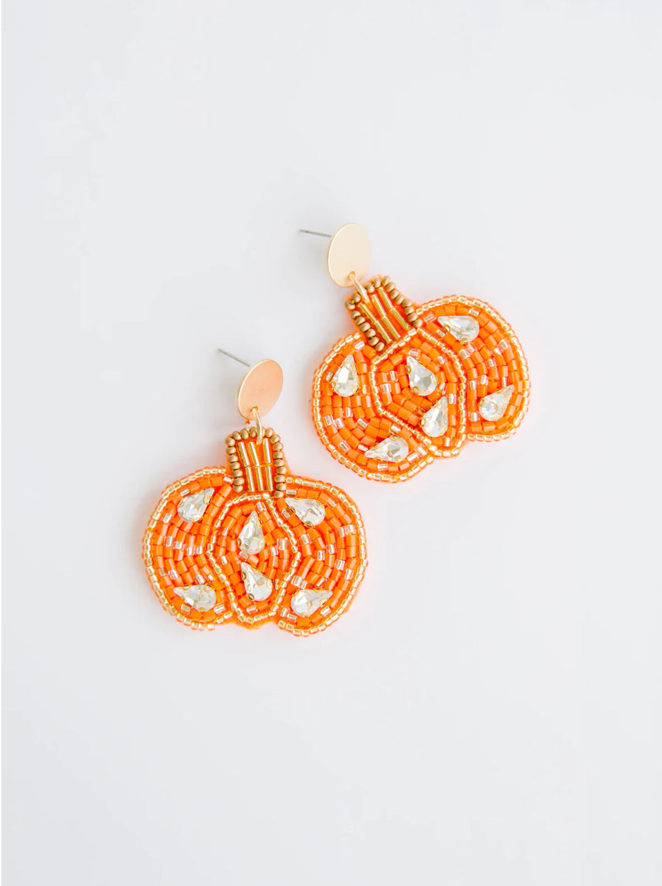 Pumpkin Seed Bead Earrings *FINAL SALE*