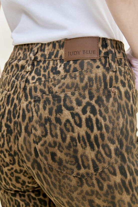 Judy Blue Kimberly HW TC Leopard Classic Straight