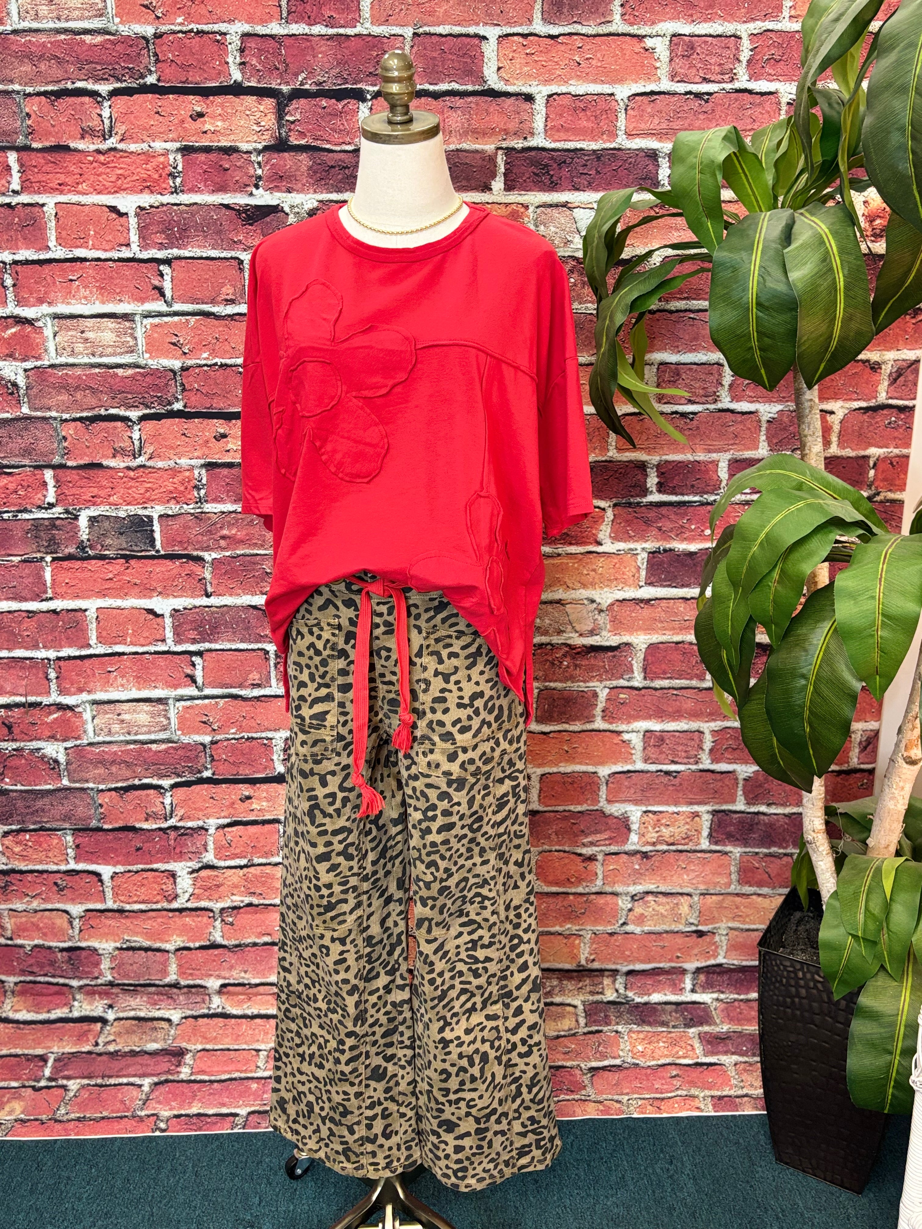 Cherry Blossom Oversized Cotton Top