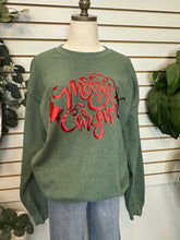 Load image into Gallery viewer, Merry Christmas Metallic Puff Sweatshirt

