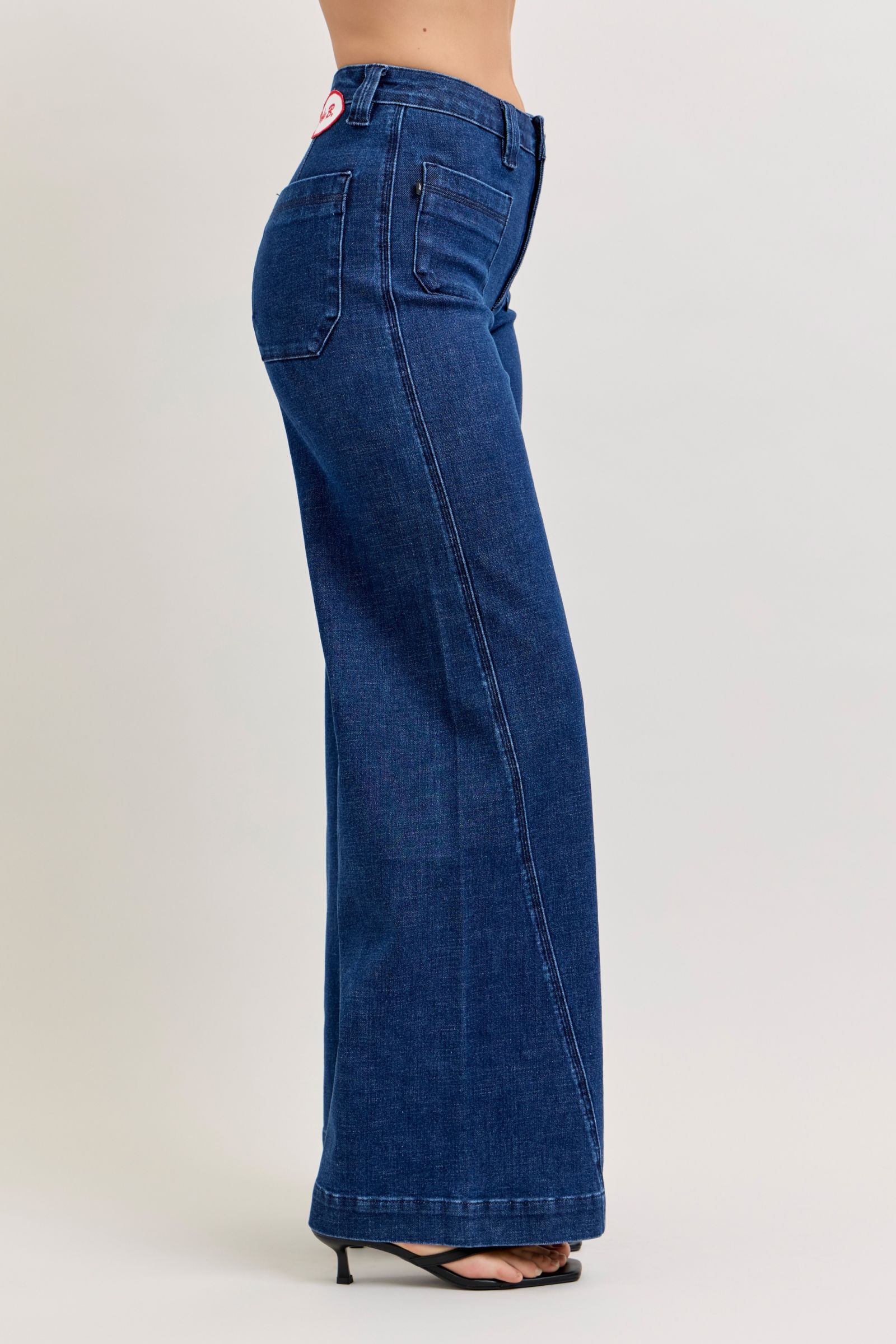 HW Retro Wide W/ Patch Pkts & Twisted Seams