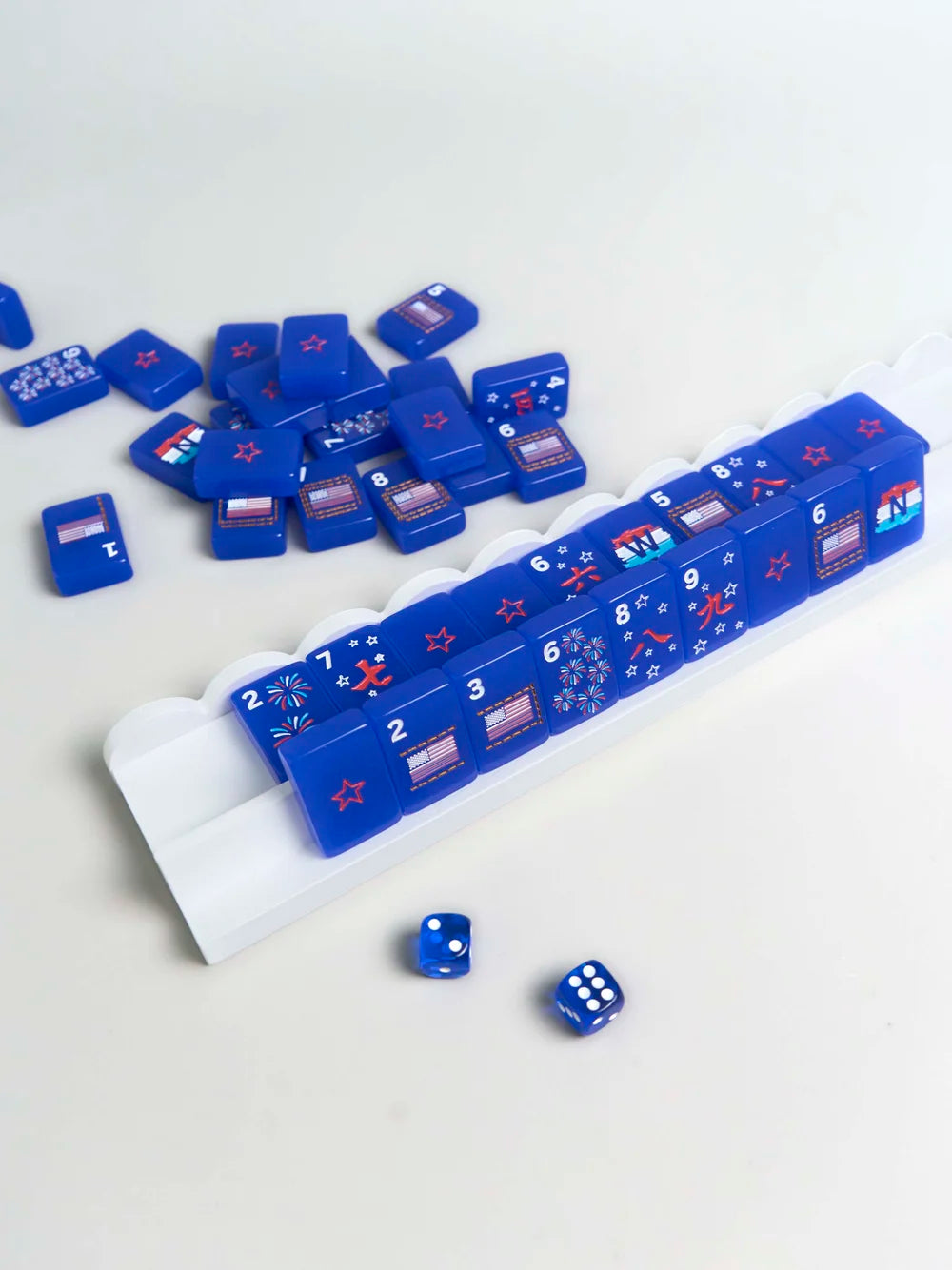 Scalloped Wooden Mahjong Racks