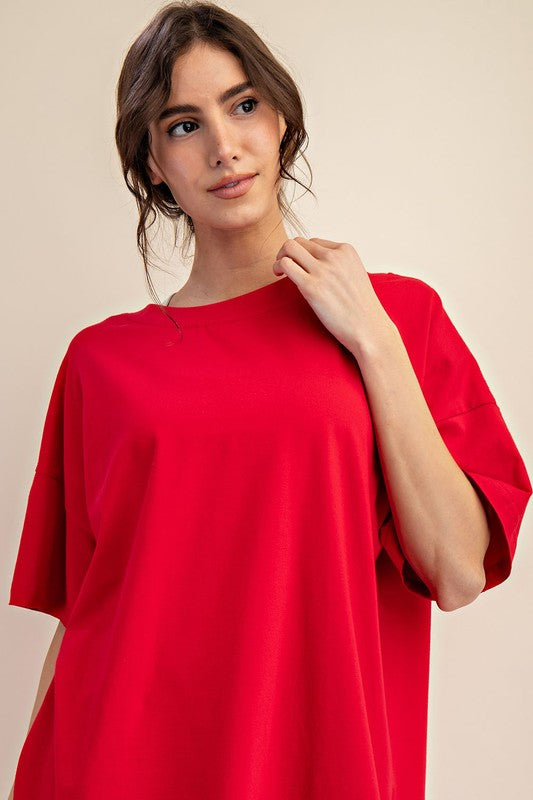 Oversized Reversible V Neck Top *FINAL SALE*
