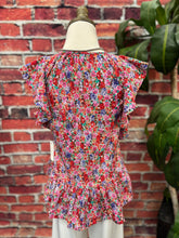 Load image into Gallery viewer, 🌸 Garden Party Flutter Peplum Top 🌸
