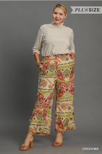 Load image into Gallery viewer, Wide Leg Border Print Pants
