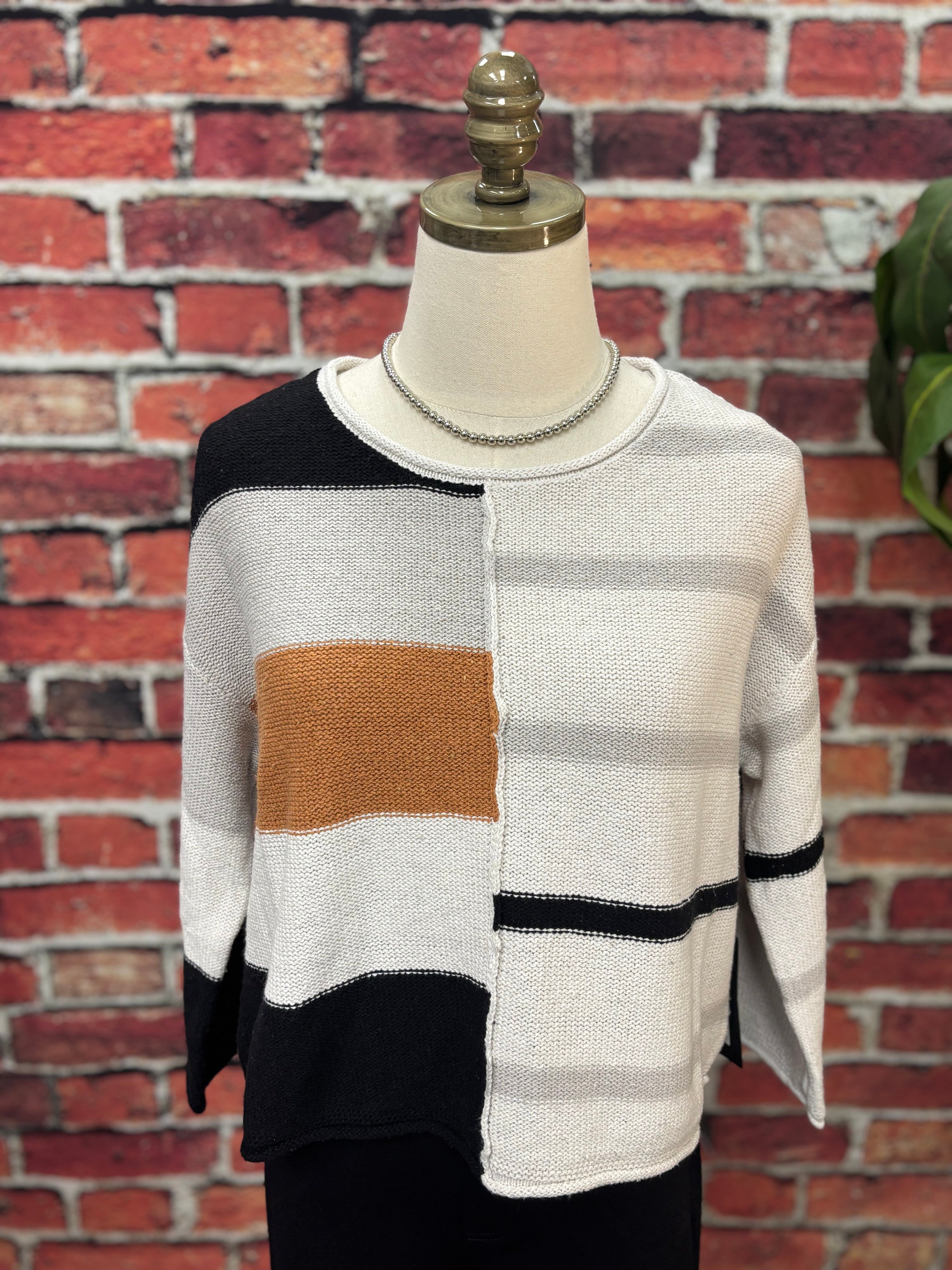 Modern Luxe Silk Blend Colorblock Knit *FINAL SALE*