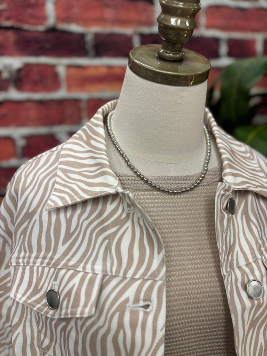 Savanna Breeze Zebra Jacket