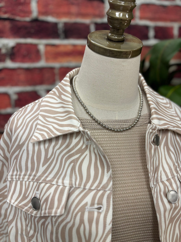Savanna Breeze Zebra Jacket
