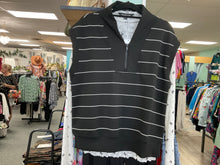 Load image into Gallery viewer, MODAL SCUBA STRIPE LUXE V-NECK SLEEVELESS TOP

