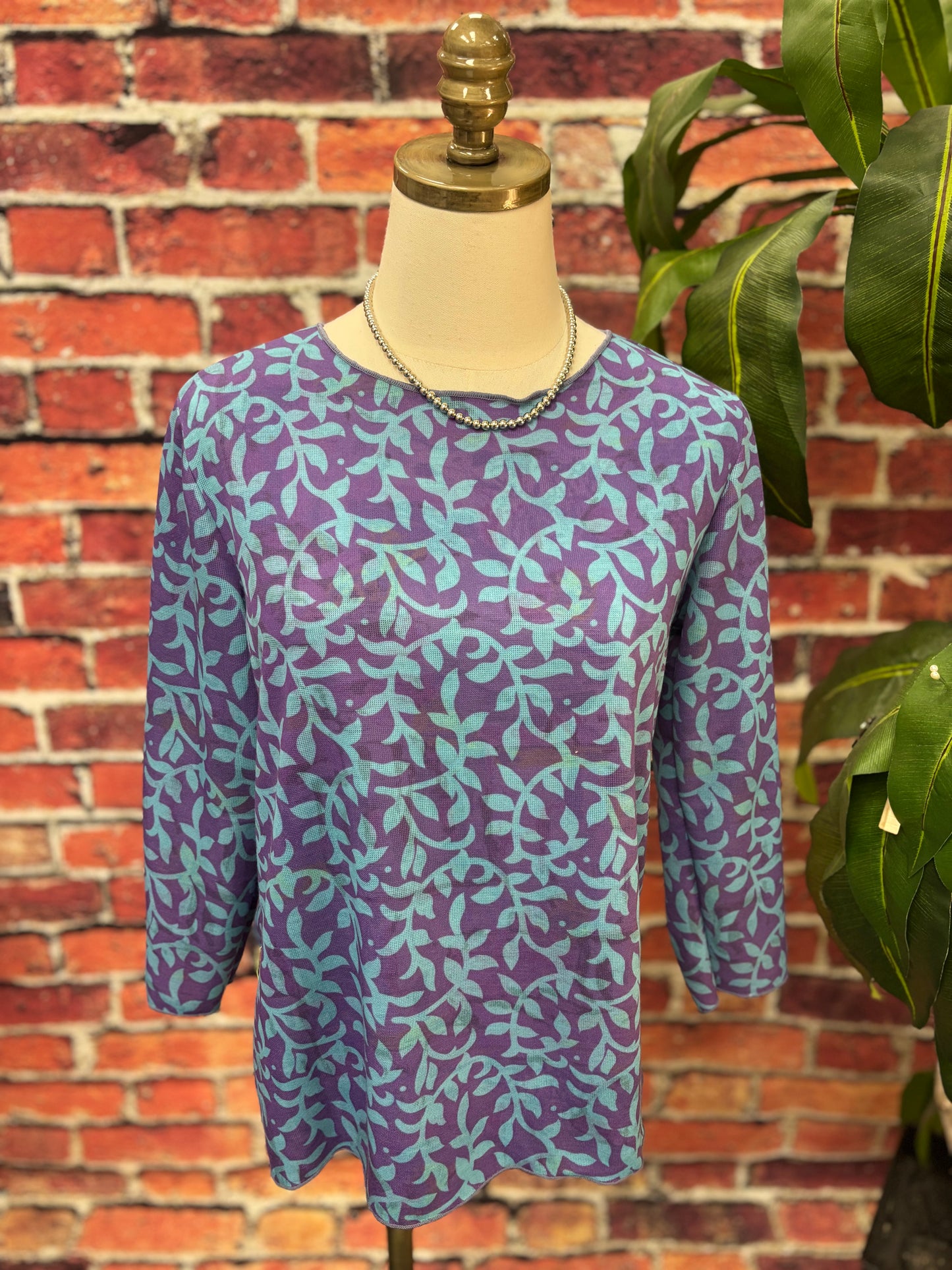 Reversible Printed Crewneck Top