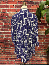 Load image into Gallery viewer, Modern Lines Button-Up Blouse

