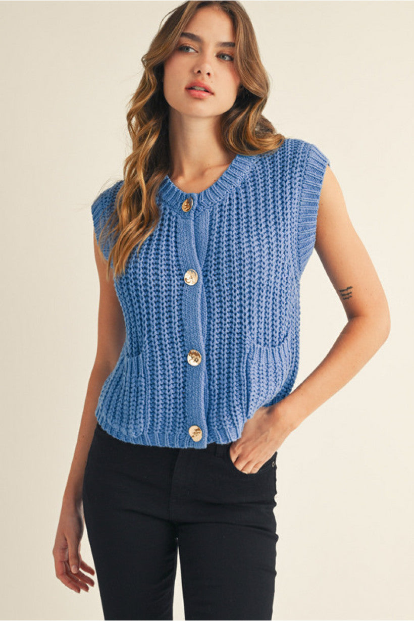 Stepping Into Fall Sweater Vest *FINAL SALE*