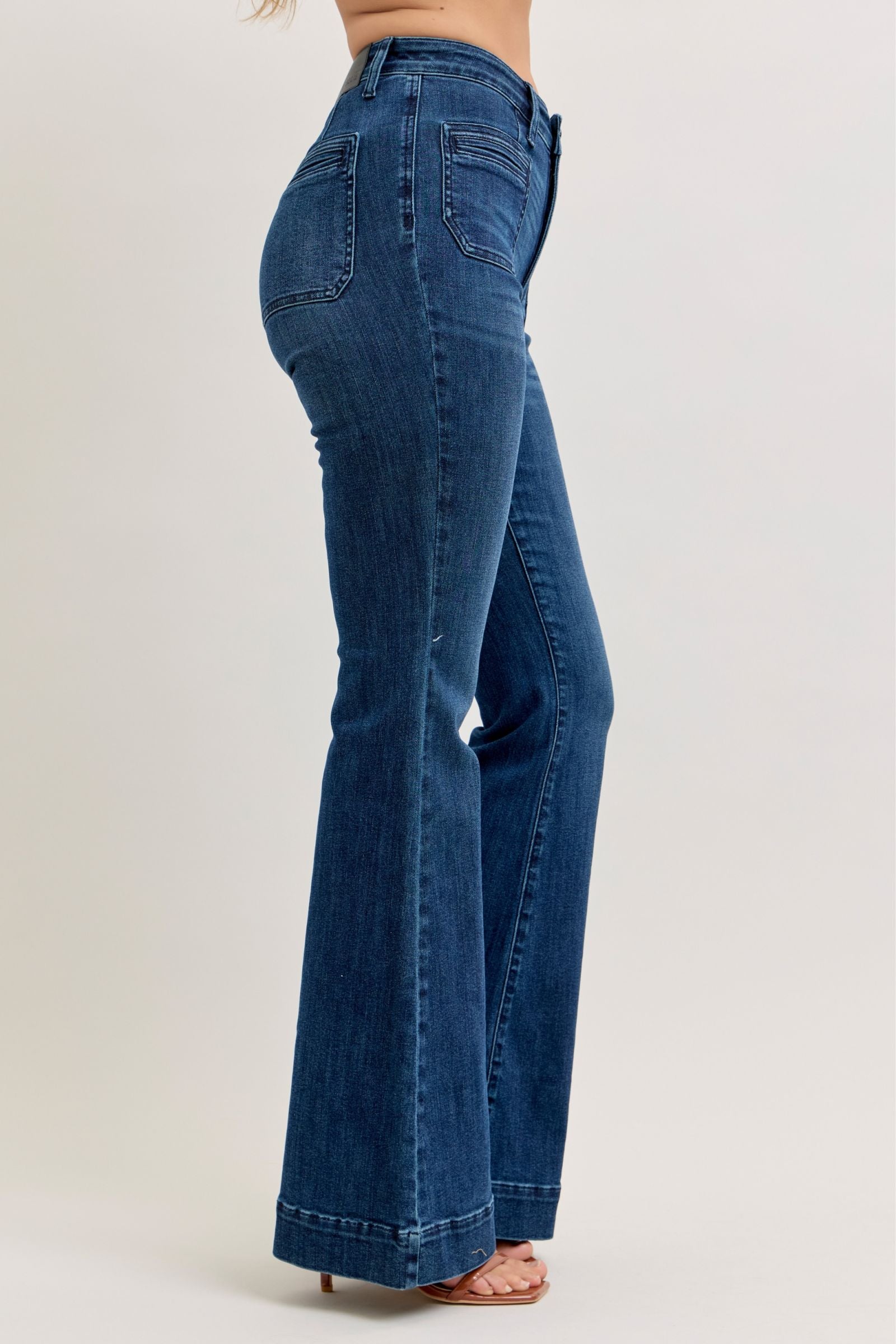 Judy Blue HW Flare W/Vintage Pocket