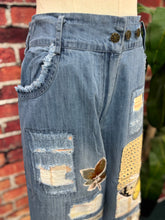 Load image into Gallery viewer, Butterfly Patchwork Jean
