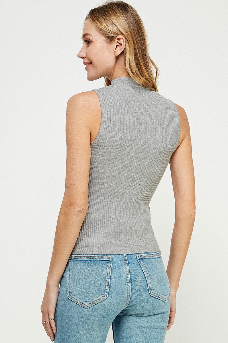 Flirty Phase Mock Sleeveless Top