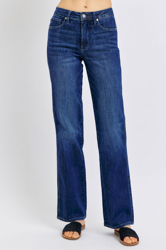Judy Blue Mid Rise Tummy Control Classic Straight