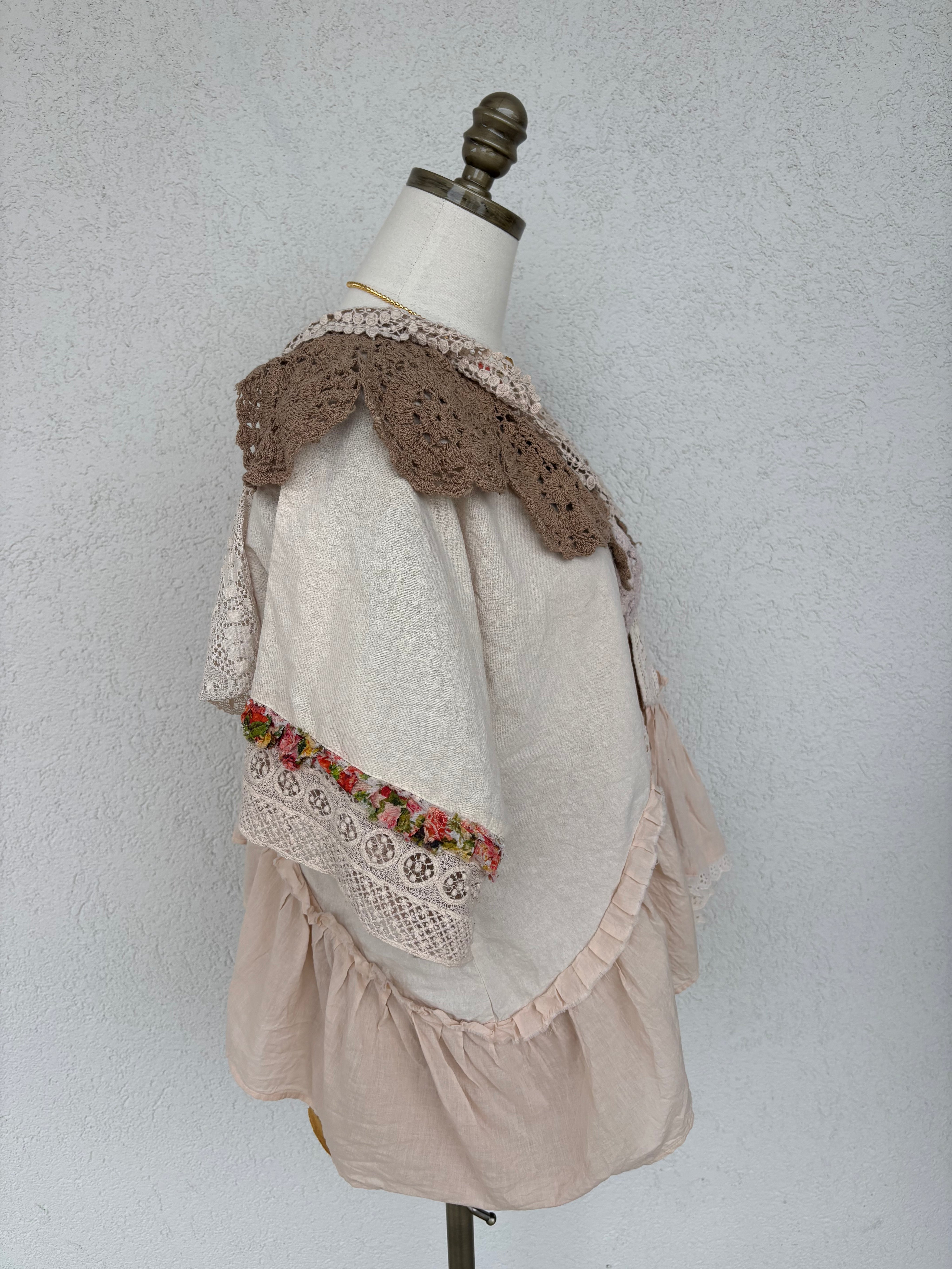 Lace Garden Patchwork Kimono Top