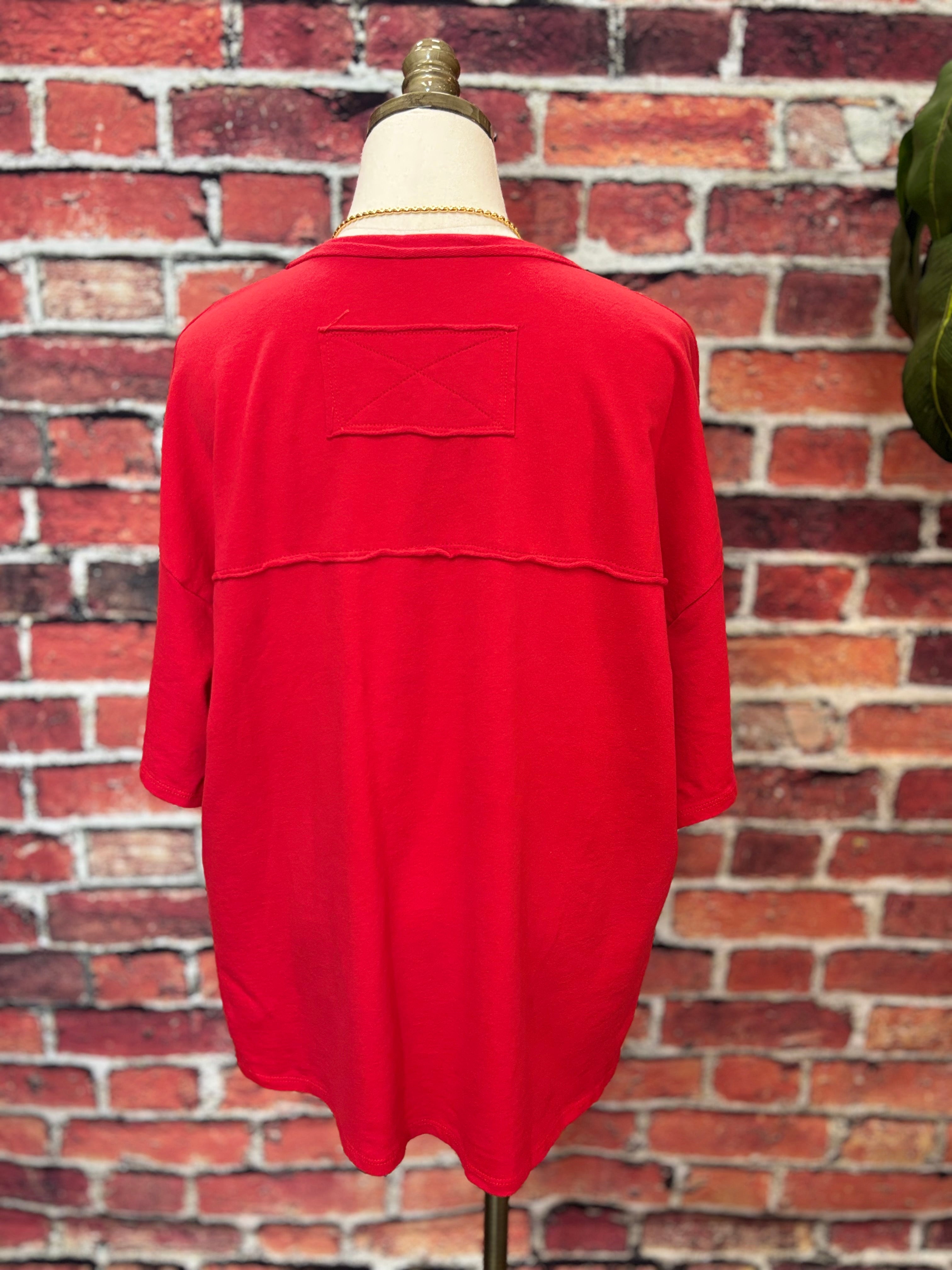 Cherry Blossom Oversized Cotton Top