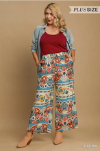 Load image into Gallery viewer, Wide Leg Border Print Pants
