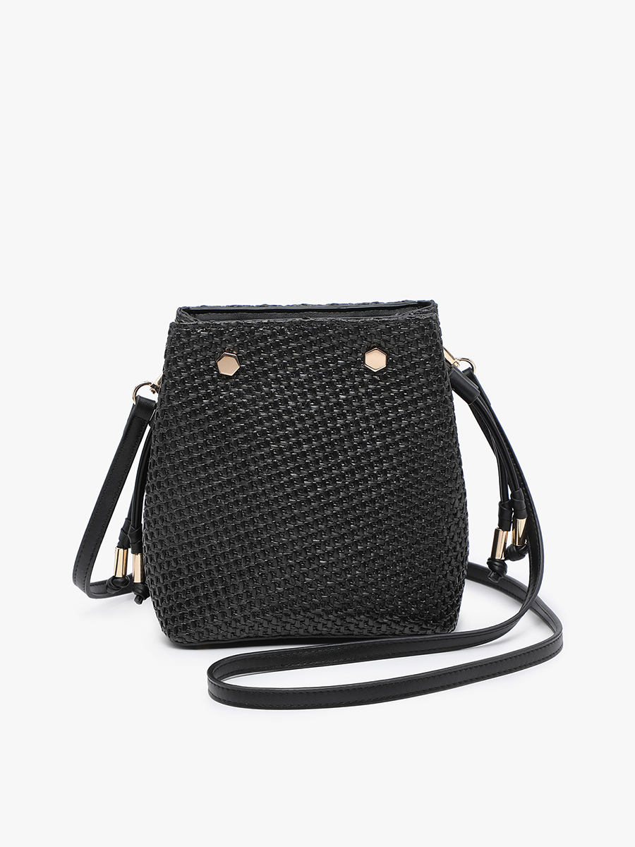Rain Straw Woven Mini Bucket Bag