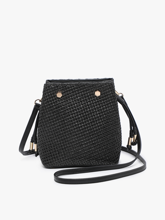 Rain Straw Woven Mini Bucket Bag