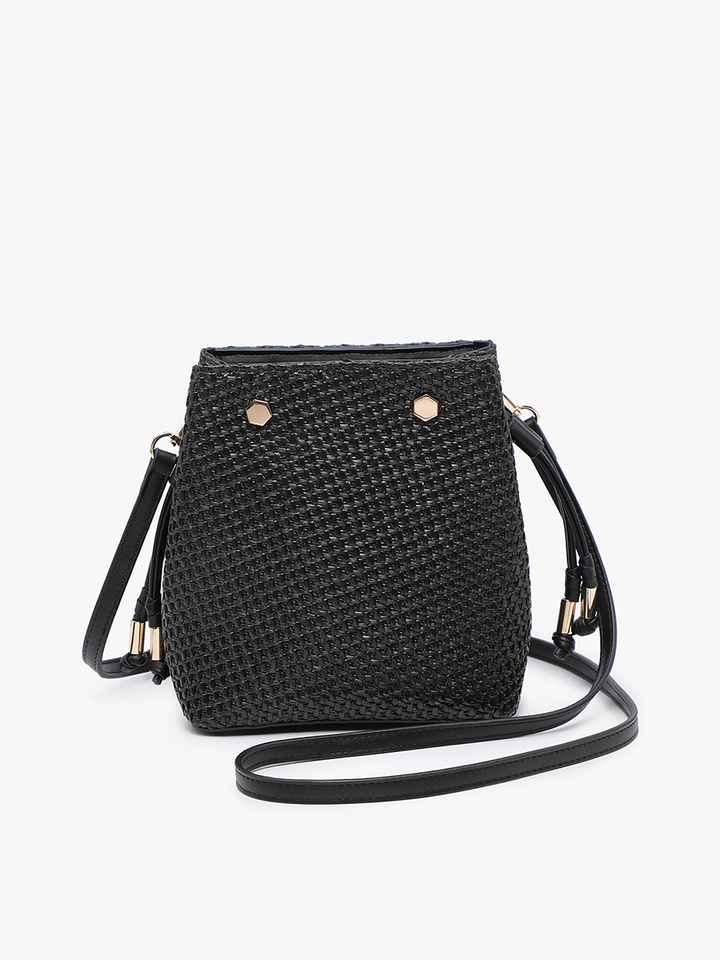 Rain Straw Woven Mini Bucket Bag