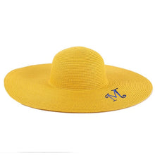 Load image into Gallery viewer, Monogrammable Straw Floppy Hat
