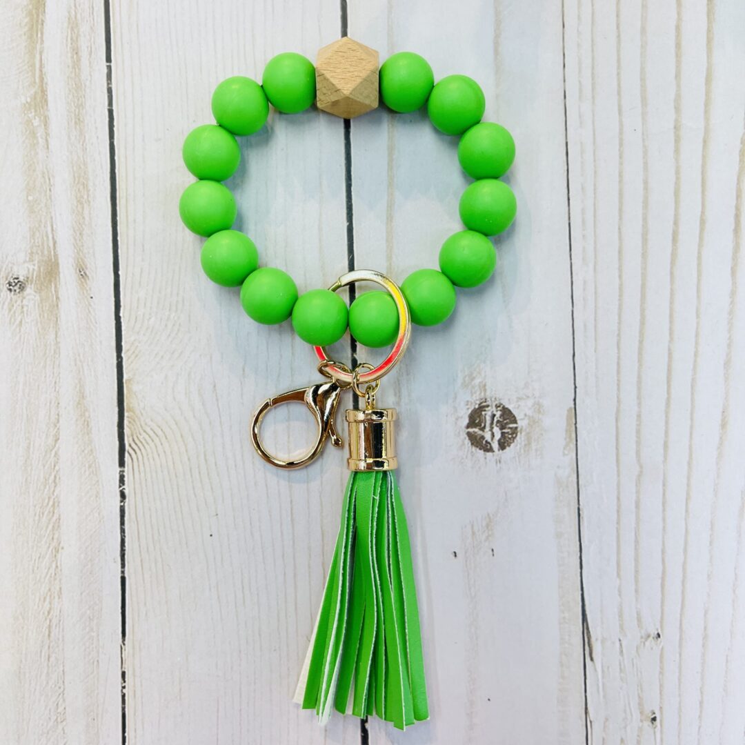 Rubber bead key chain