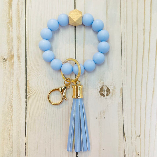 Rubber bead key chain
